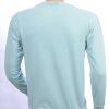 CLUB JU vintage ronde hals heren sweatshirt met geborduurde tekst Mint