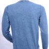 CLUB JU vintage ronde hals heren sweatshirt met geborduurde tekst Navy
