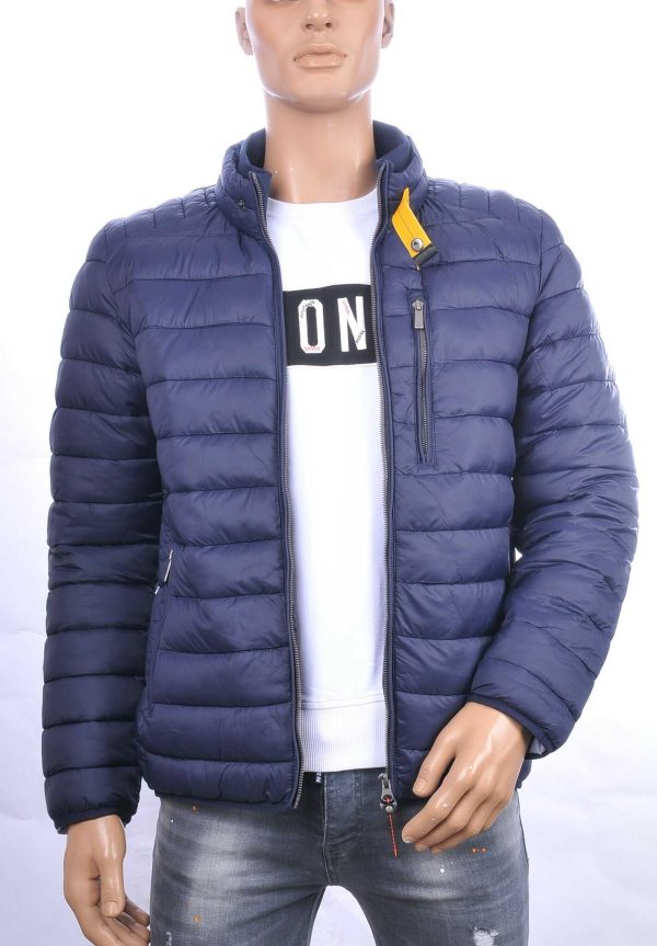 MEN'S WEAR trendy slim fit korte heren jas Navy