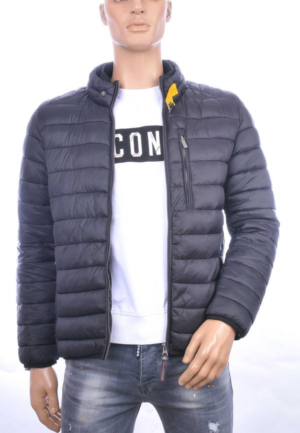 MEN'S WEAR trendy slim fit korte heren jas Zwart