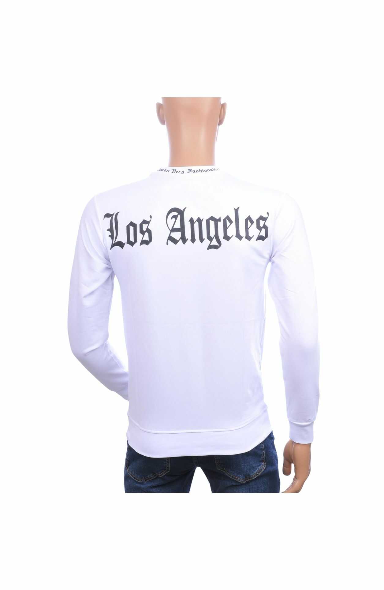 BRAAZI sweatshirt heren, Los Angeles sweater heren, Streetwear sweatshirt wit, Heren trui met tekst, Slim fit heren sweatshirt, Urban fashion heren, Designer sweatshirt heren, Katoenen sweatshirt met stretch, Streetwear kleding Nijmegen, Trendy heren sweater, online sweatshirts kopen, goedkoop sweatshirts bestellen, sweatshirt in Nijmegen kopen