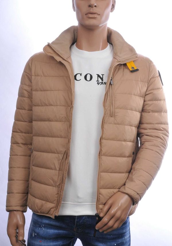 JUST KEY Trendy Slim Fit Korte Tussen Herenjas - Beige