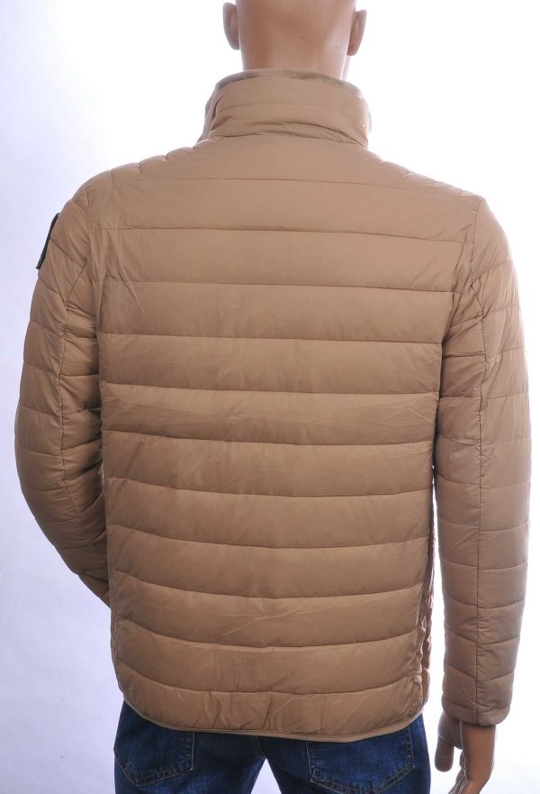 JUST KEY Trendy Slim Fit Korte Tussen Herenjas - Beige