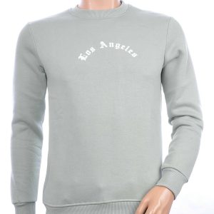 BRAAZI trendy Los Angeles ronde hals sweatshirt Groen