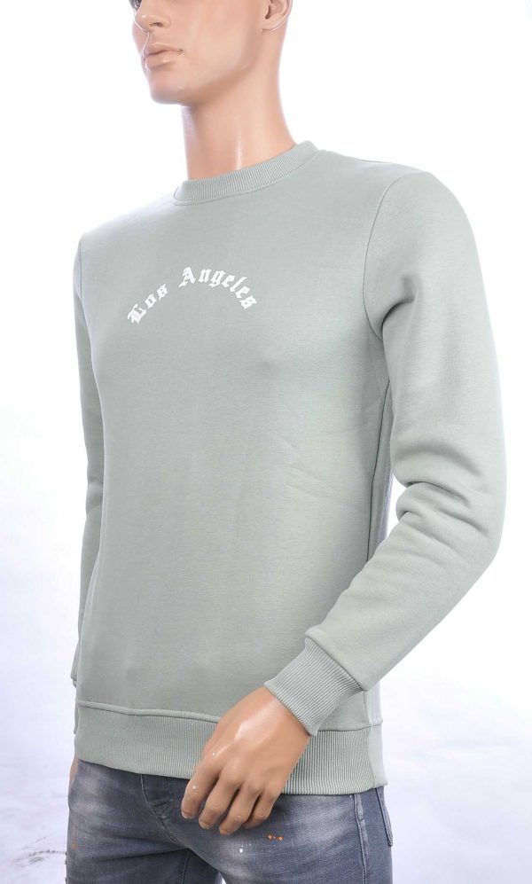 BRAAZI trendy Los Angeles ronde hals sweatshirt Groen