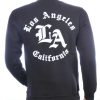 BRAAZI Trendy Los Angeles Ronde Hals Sweatshirt - Zwart