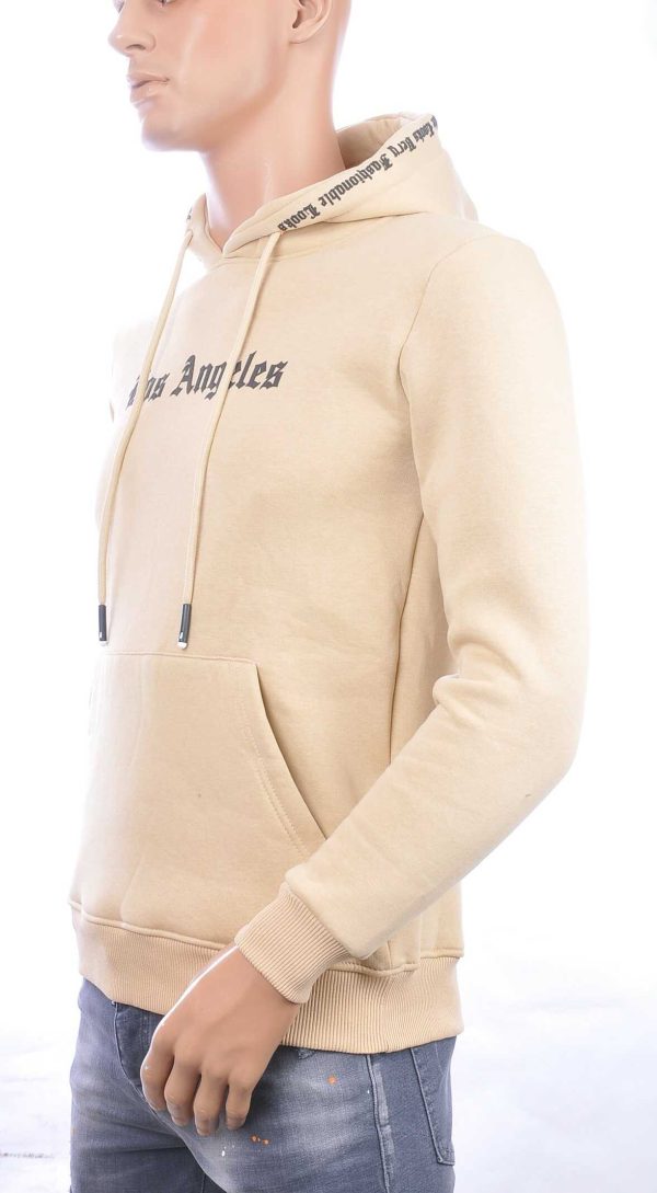 BRAAZI trendy Los Angeles heren sweatshirt met capuchon Beige