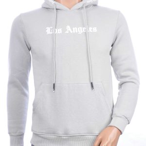 BRAAZI trendy Los Angeles heren sweatshirt met capuchon Grijs