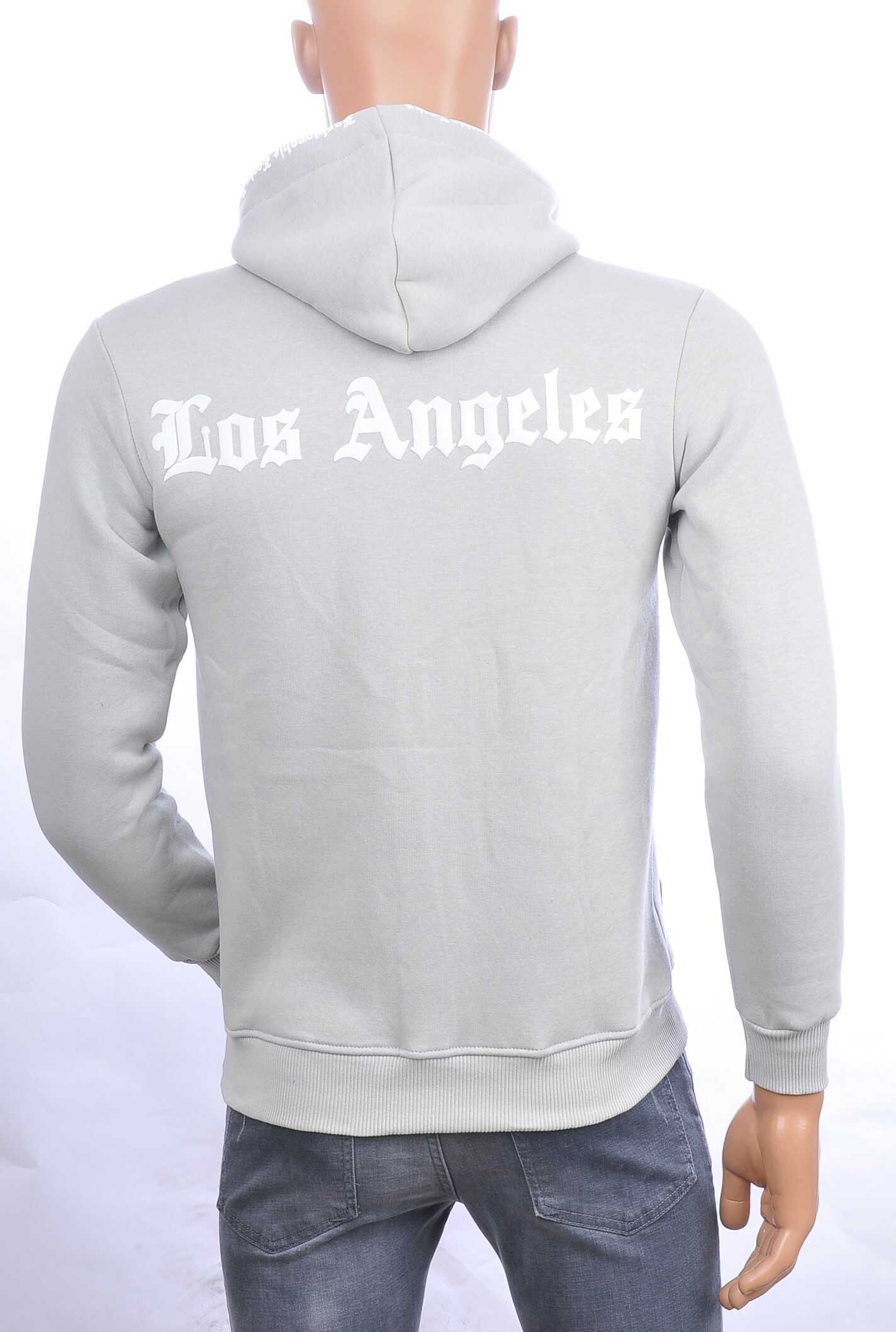 BRAAZI trendy Los Angeles heren sweatshirt met capuchon Grijs