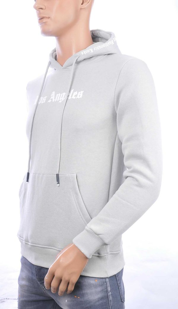 BRAAZI trendy Los Angeles heren sweatshirt met capuchon Grijs