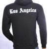 BRAAZI trendy Los Angeles heren sweatshirt met capuchon Zwart