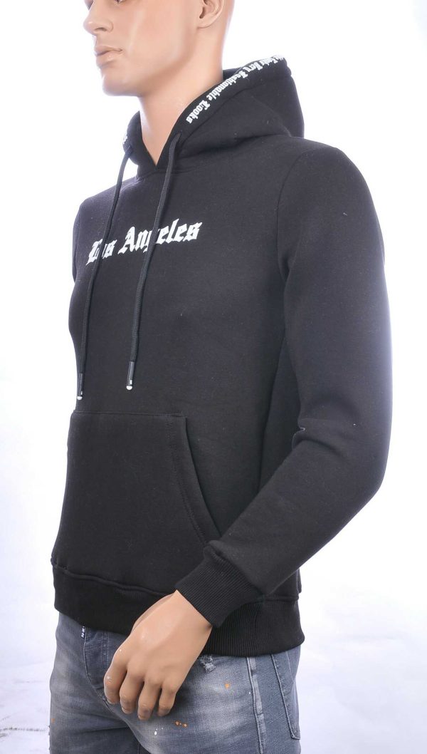 BRAAZI trendy Los Angeles heren sweatshirt met capuchon Zwart