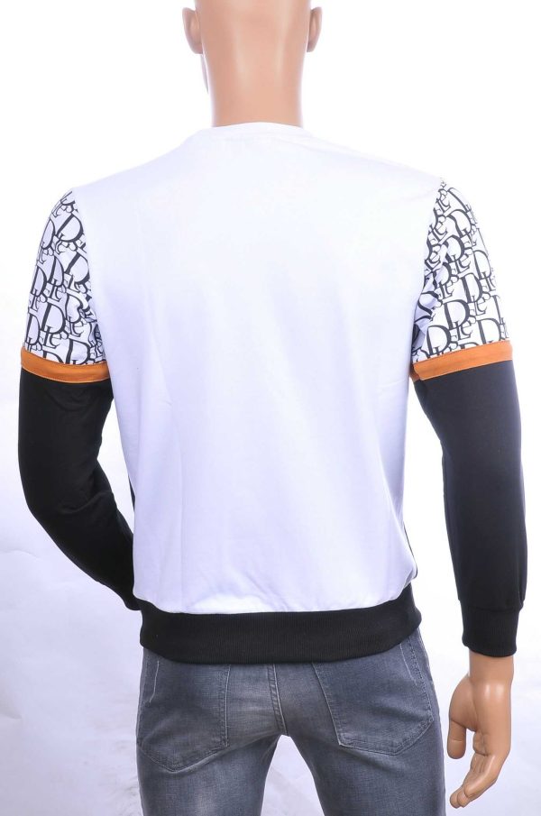 Ci-Borg trendy EVOLUTION ronde hals heren sweatshirt Wit