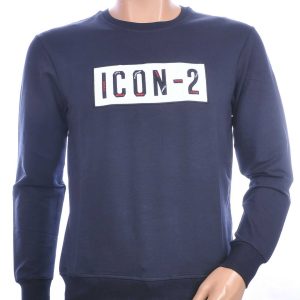 Ci-Borg trendy ICON-2 ronde hals heren sweatshirt Navy