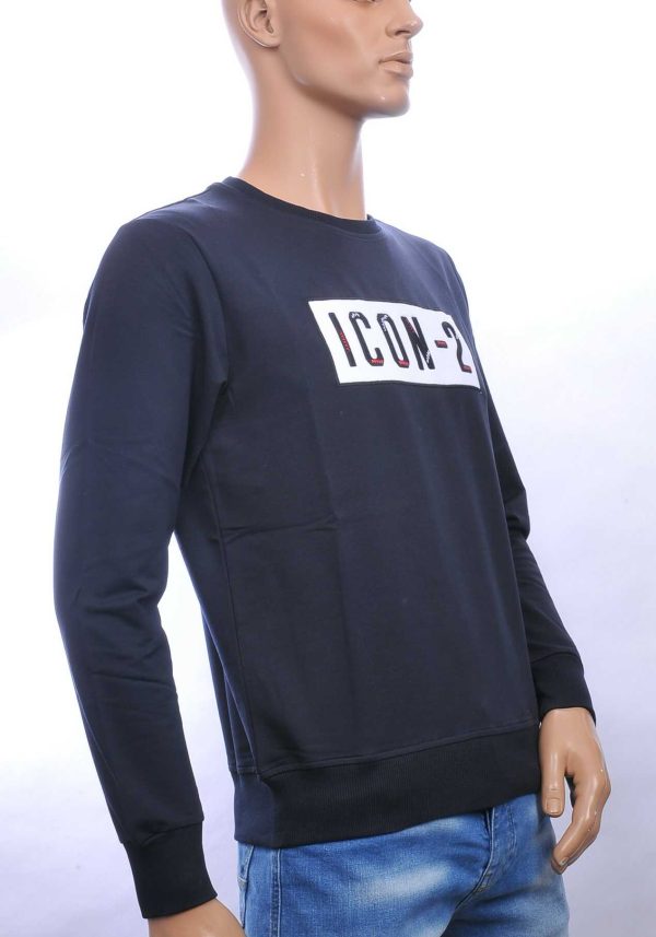 Ci-Borg trendy ICON-2 ronde hals heren sweatshirt Navy