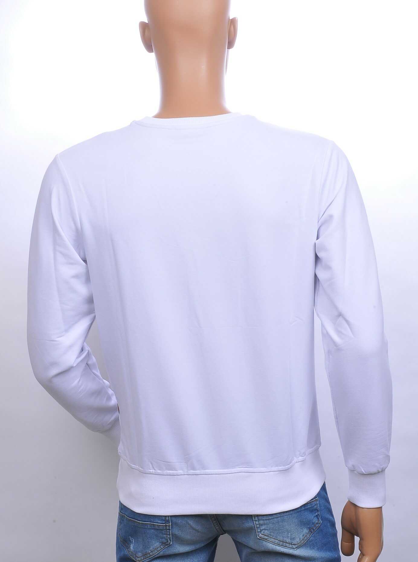 Ci-Borg trendy ICON-2 ronde hals heren sweatshirt Wit