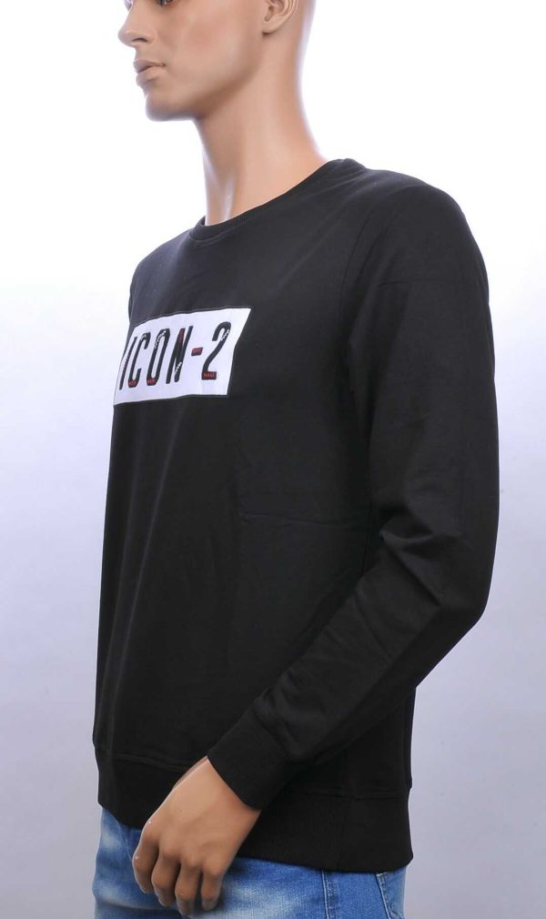 Ci-Borg trendy ICON-2 ronde hals heren sweatshirt Zwart
