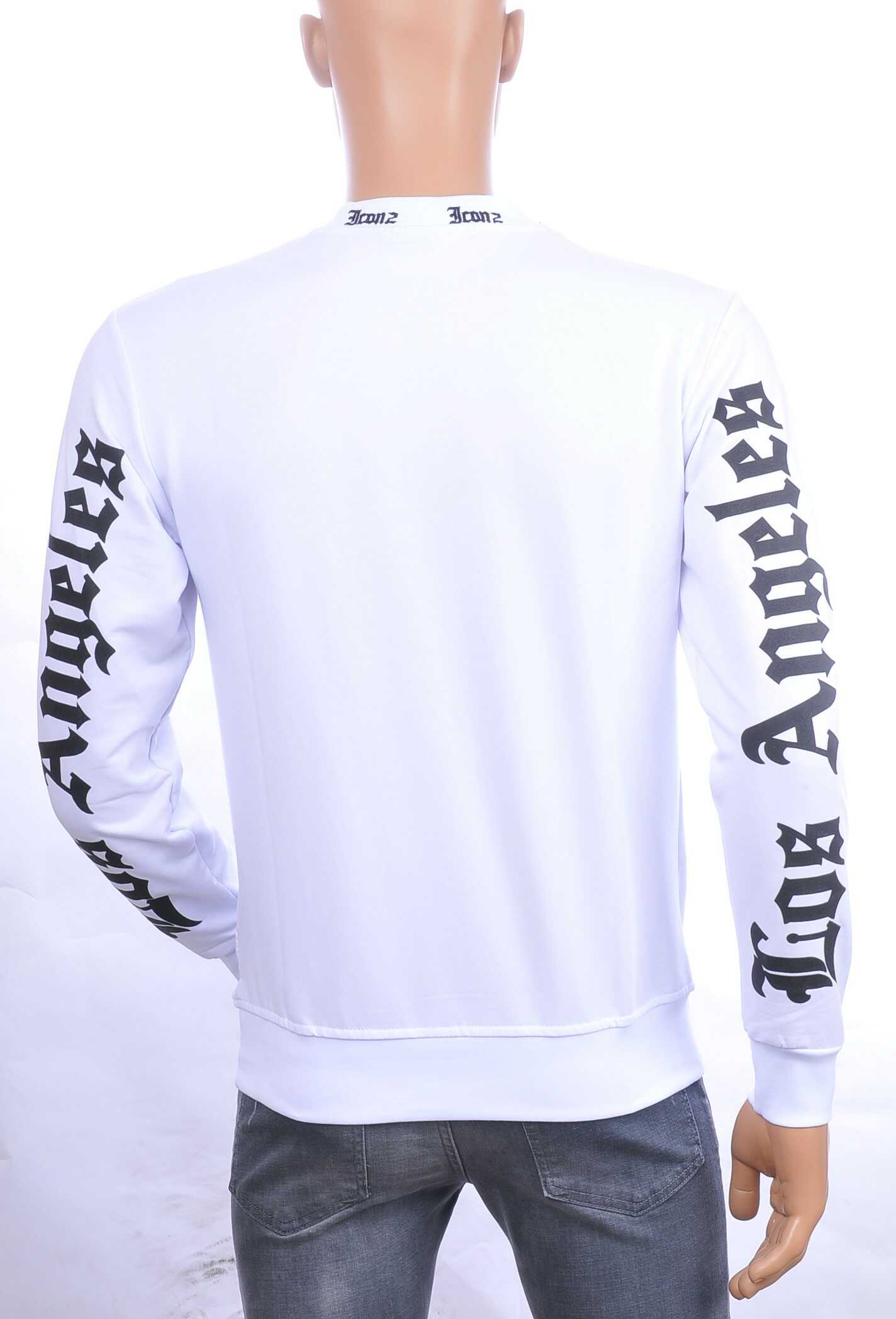 ICON2 Trendy Los Angeles Ronde Hals Heren Sweatshirt – Wit