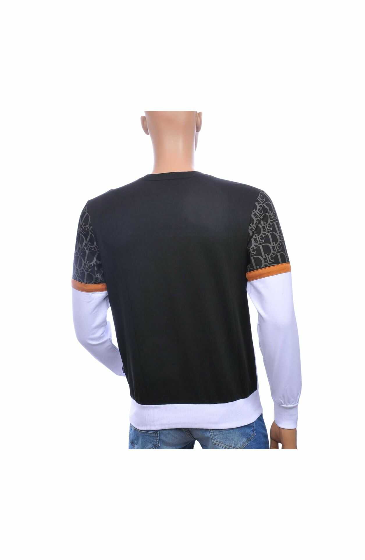 Ci-Borg EVOLUTION Trendy Ronde Hals Heren Sweatshirt – Zwart