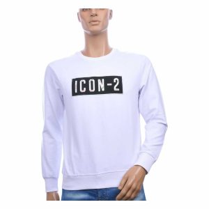 Ci-Borg ICON-2 Ronde Hals Heren Sweatshirt – Wit