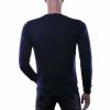 CI-BORG Luxe Ronde Hals Heren Sweatshirt met Geborduurde Tijger – Navy