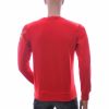 CI-BORG Luxe Ronde Hals Heren Sweatshirt met Geborduurde Tijger – Rood