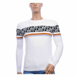 NEW DREAM Trendy Ronde Hals Pullover met Designer Letters β Wit