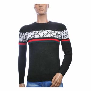 NEW DREAM Trendy Ronde Hals Pullover met Designer Letters β Zwart