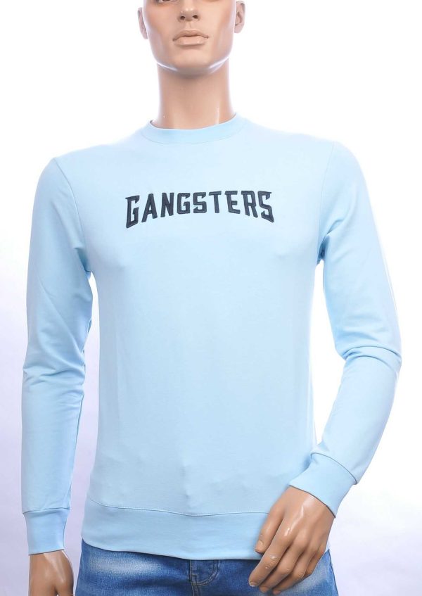 FCT COMPANY trendy ronde hals heren GANGSTERS sweatshirt Blauw