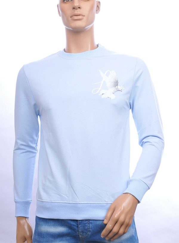 FCT COMPANY trendy ronde hals heren LOVE sweatshirt Blauw