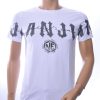 NEW DREAM trendy ANJI American print ronde hals T-shirt Wit