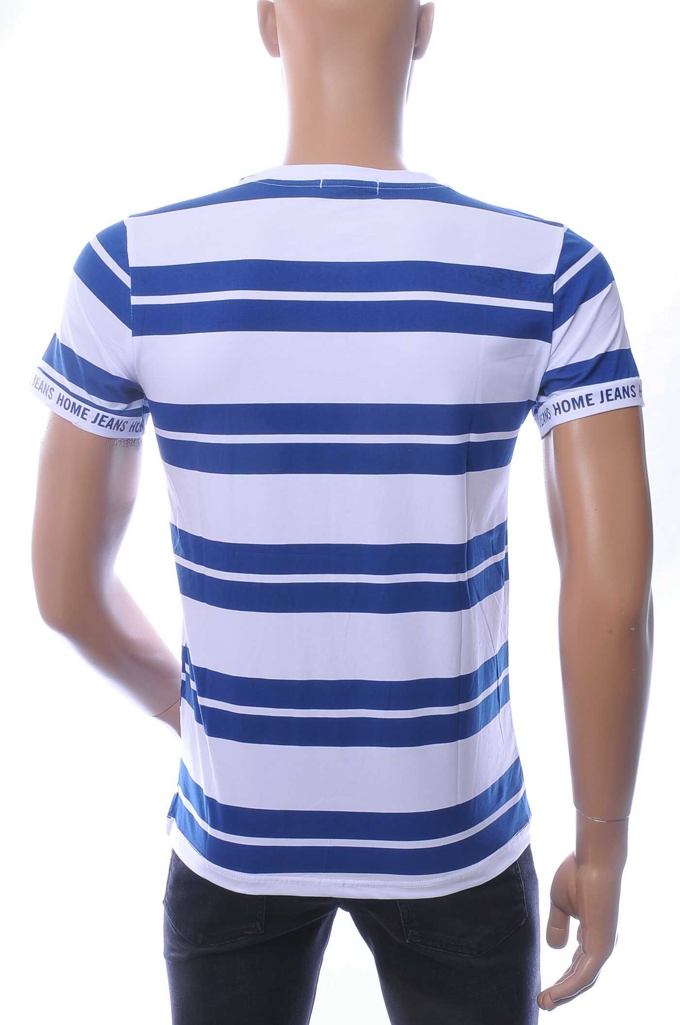 NEW DREAM trendy STRIPE TEE print ronde hals T-shirt Blauw