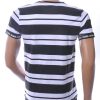 NEW DREAM trendy STRIPE TEE print ronde hals T-shirt Zwart