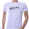 NEW DREAM trendy Stay REAL print ronde hals T-shirt Wit