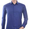 ARYA Italiaans getailleerd slim fit overhemd – Navy