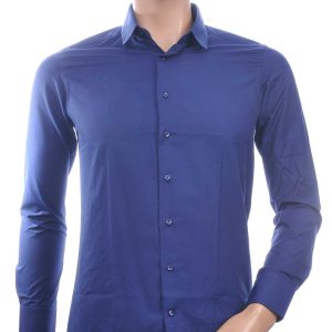 ARYA Italiaans getailleerd slim fit overhemd – Navy