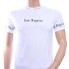 JOHN ANGELS Trendy Los Angeles Ronde Hals Heren T-Shirt - Wit