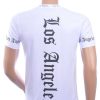 JOHN ANGELS Trendy Los Angeles Ronde Hals Heren T-Shirt - Wit