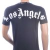 JOHN ANGELS Trendy Los Angels Ronde Hals Heren T-Shirt - Zwart