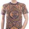 LES DESIGNERS Ronde Hals T-Shirt met Leeuwenkop en Steentjes – Zwart