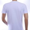 BAXBOY Ronde Hals Heren Skull T-Shirt met Steentjes - Wit
