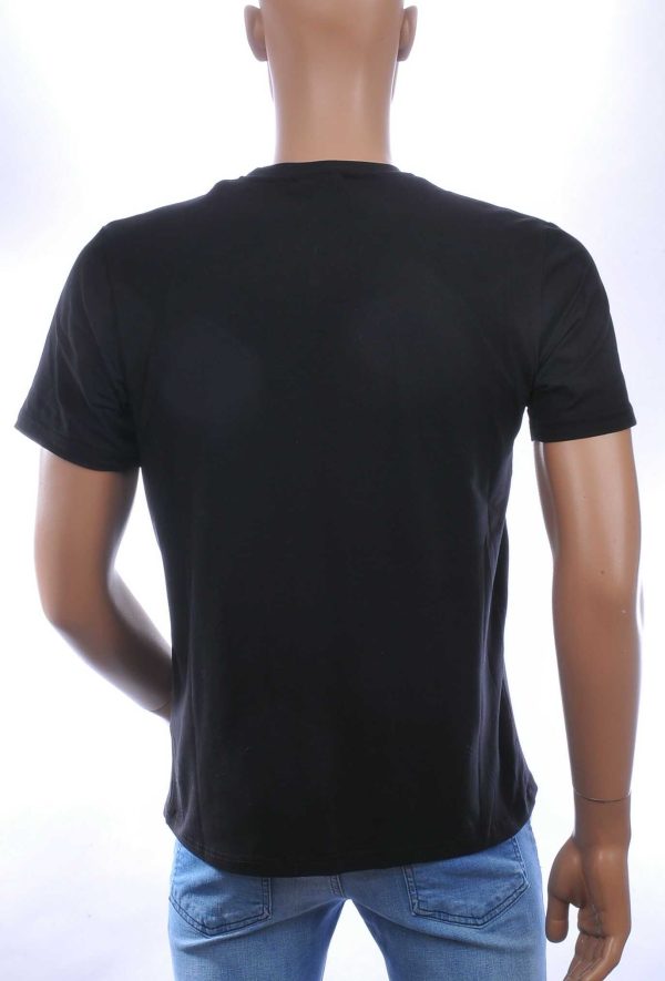 CLUB JU Trendy Ronde Hals Heren Skull T-Shirt – Zwart