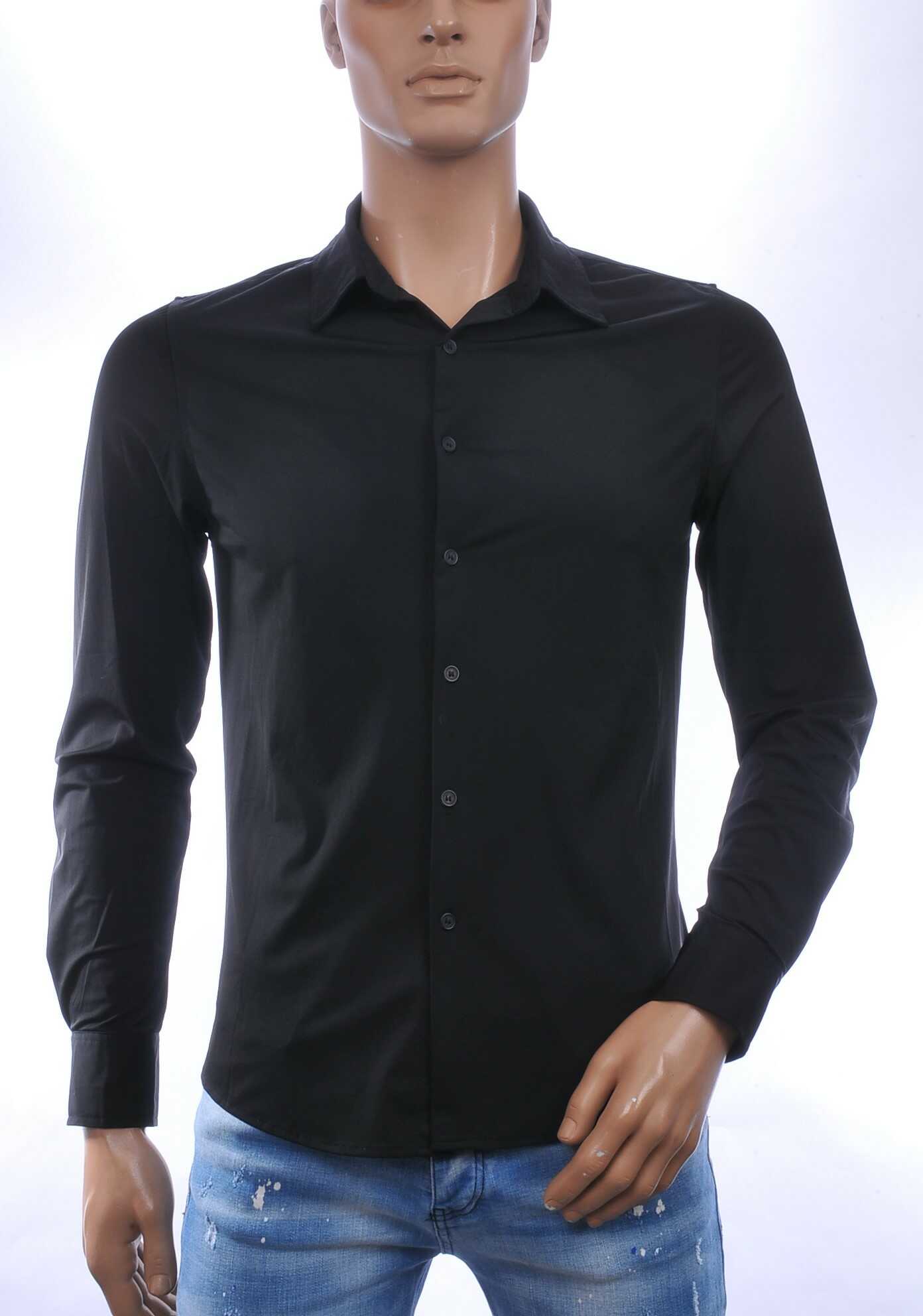 FRILIVIN Italiaans Getailleerd Slim Fit Zijde Overhemd voor Heren – Zwart