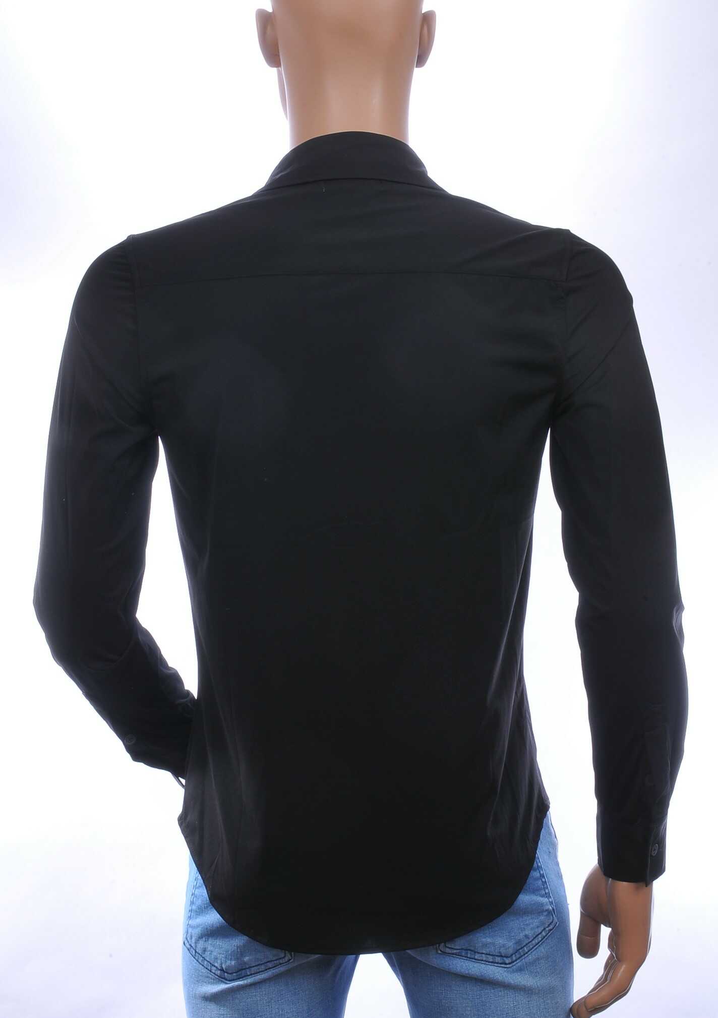 FRILIVIN Italiaans Getailleerd Slim Fit Zijde Overhemd voor Heren – Zwart