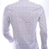 Ferlucci Casual Slim Fit Heren Overhemd met Allover Schildpadjes Dessin – Wit