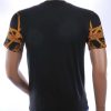 LES DESIGNERS Trendy Ronde hals Heren T-Shirt met Tijgerkop en Steentjes - Zwart
