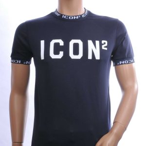 CONTOUR Trendy ICON2 Ronde Hals Heren T-Shirt – Navy | Comfortabel & Perfect voor Elk Seizoen