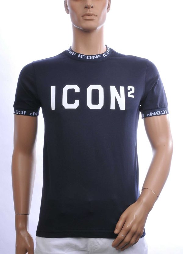 CONTOUR Trendy ICON2 Ronde Hals Heren T-Shirt – Navy | Comfortabel & Perfect voor Elk Seizoen