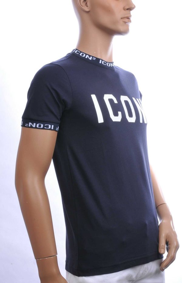 CONTOUR Trendy ICON2 Ronde Hals Heren T-Shirt – Navy | Comfortabel & Perfect voor Elk Seizoen