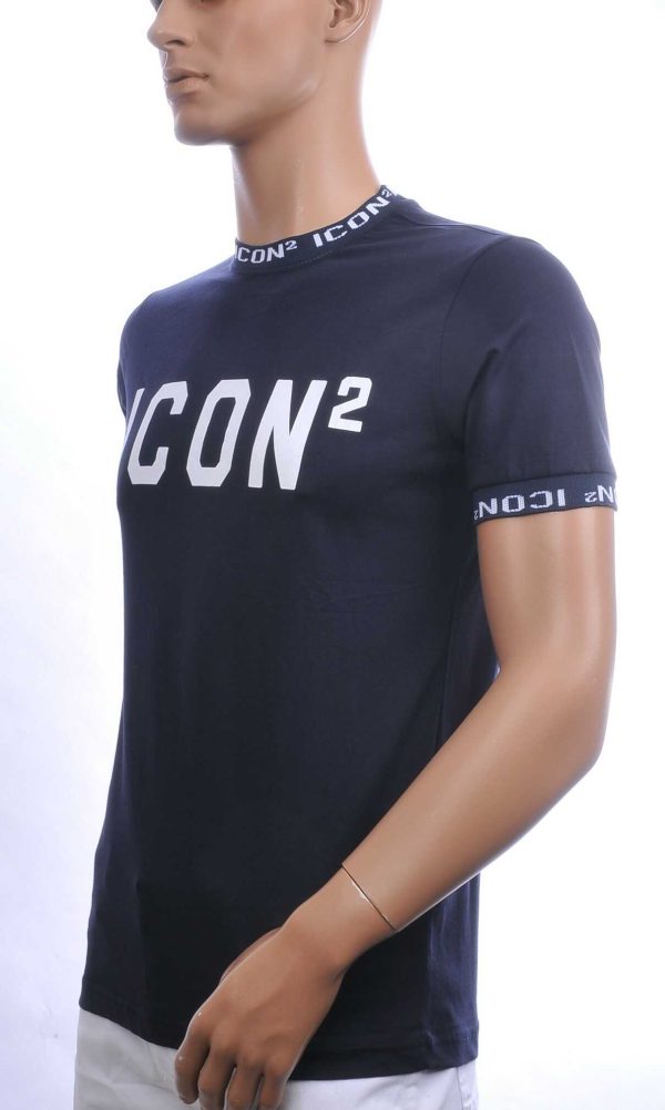 CONTOUR Trendy ICON2 Ronde Hals Heren T-Shirt – Navy | Comfortabel & Perfect voor Elk Seizoen